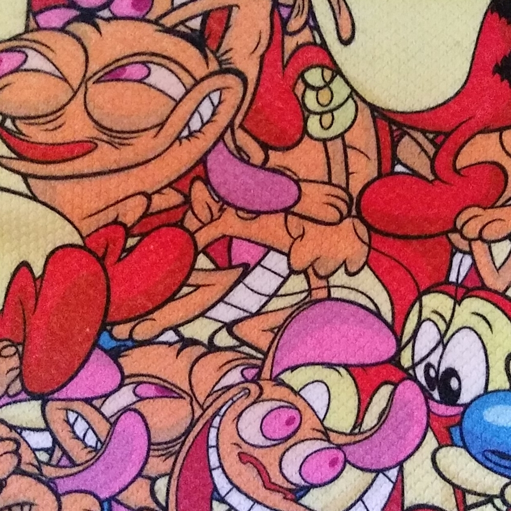 Ren & STIMPY ODD SOX NICKELODEON Mens Crew SOCKS